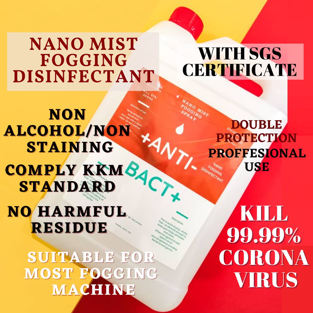 🌞5 Liter🌞 5L Nano Mist Fogging Spray Disinfectant Liquid Non Alcohol
