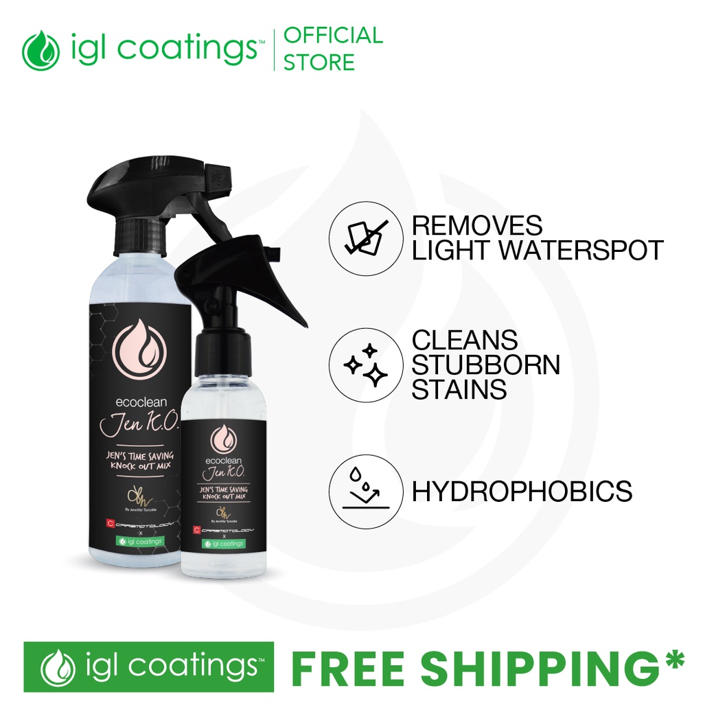 Ecoclean Jen K.O. Waterless Wash Light Watermark Remover Quick Shine