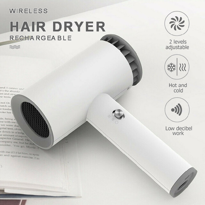 Cordless Hair Dryer, Portable Travel Hair Dryers, Lightweight Mini Blow
