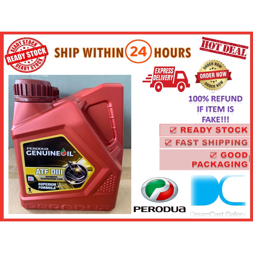 Perodua Automatic Transmission Fluid ATF DIII / D3-SP 1 Litre - 2021