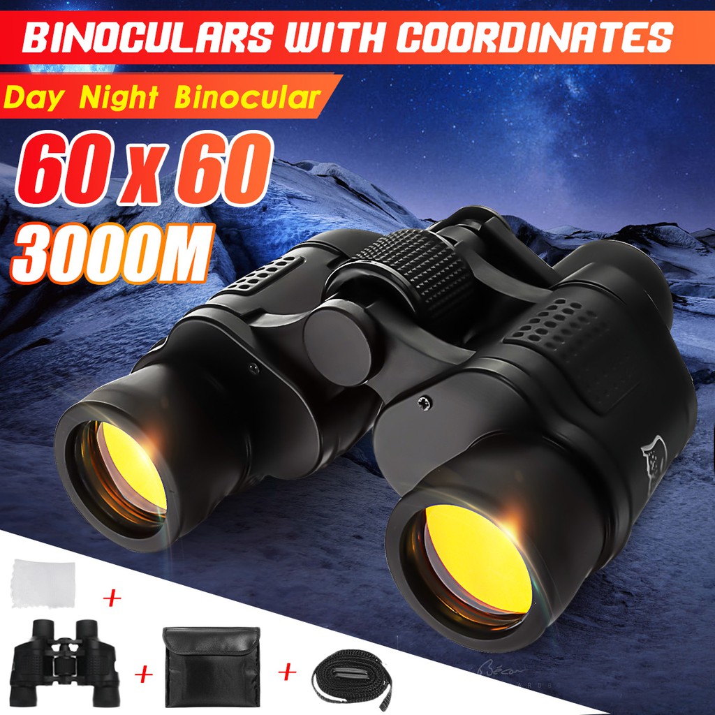 60x60 Optical Telescope Binocular HD Optic Night Vision 3000M For