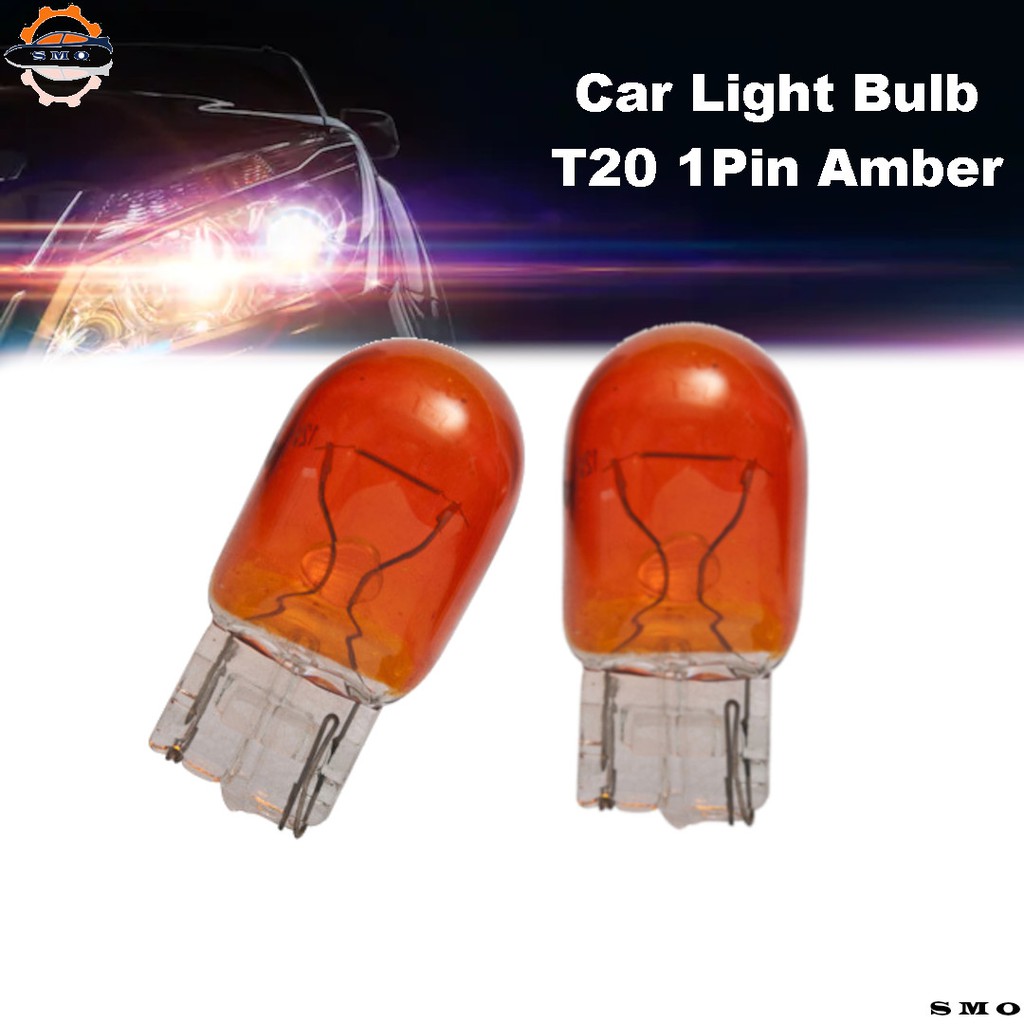 Car Light Bulb T20 1Pin 12V Amber Orange Signal Lampu Kereta Myvi Viva Kelisa Kenari Proton