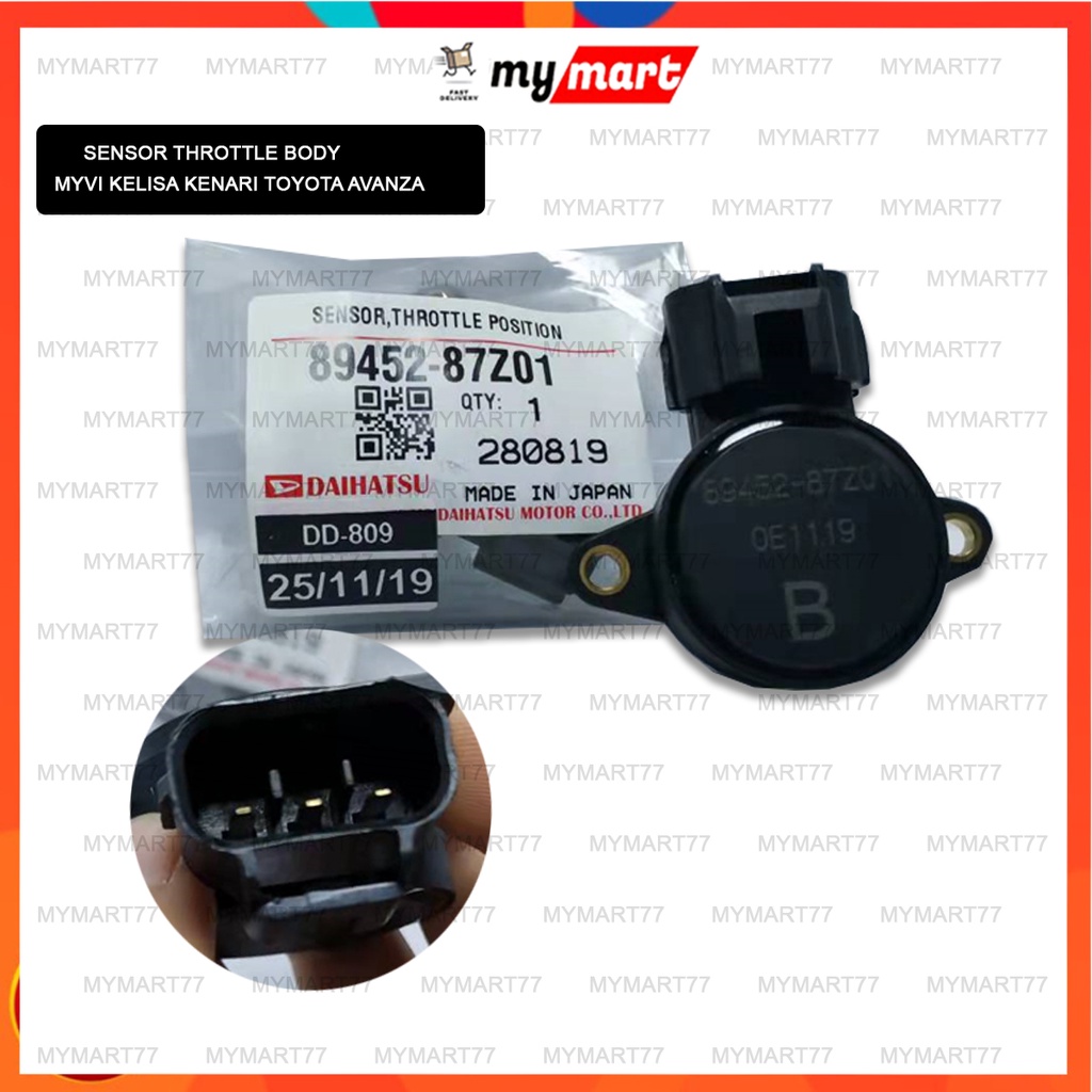 TPS SENSOR THROTTLE BODY POSITION PERODUA MYVI KELISA KENARI TOYOTA AVANZA 8945252011 89452