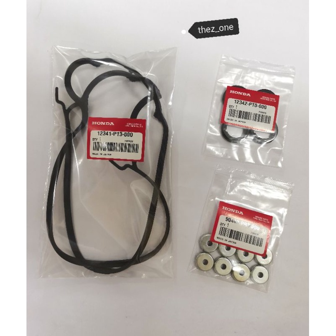 HONDA PRELUDE 2.2 16V DOHC VTEC H22A VALVE COVER GASKET SET WITH PLUG