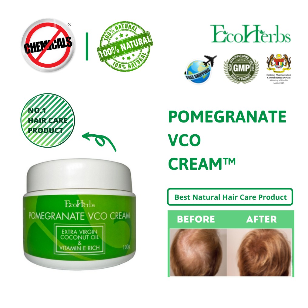 EcoHerbs Ayurveda Herbs, Extra Virgin Coconut Oil Herbal Hair Cream for