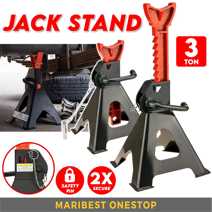 Maribest Car Jack Stand 3 Ton Heavy Duty Lock Jack stand Kereta Stand 3