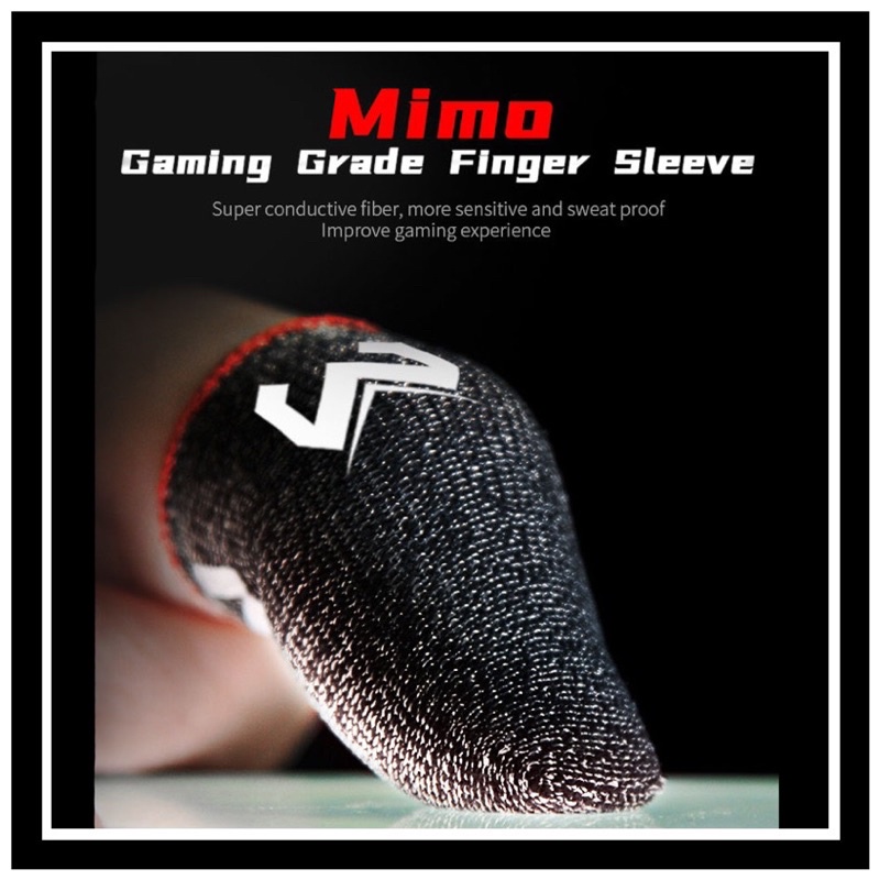 2PCS Memo Finger Sleeve Gaming Sweatproof Gloves Mobile Finger Sleeve