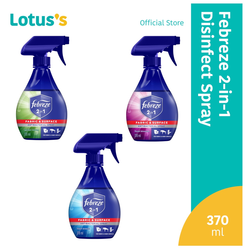 Febreze 2in1 Antibacterial Disinfectant Spray 370ml Shopee Malaysia