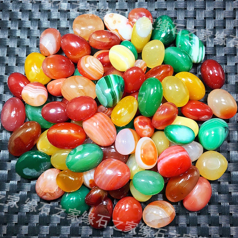 Nanjing Natural Rain Flower Stone Colorful Rough Stone Fish Tank Pebble