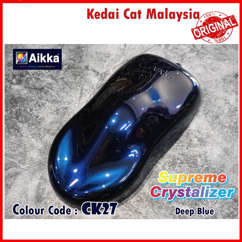 Warna Cat Kereta Aikka Paints CK27 / Deep Blue / Supreme Crystalized