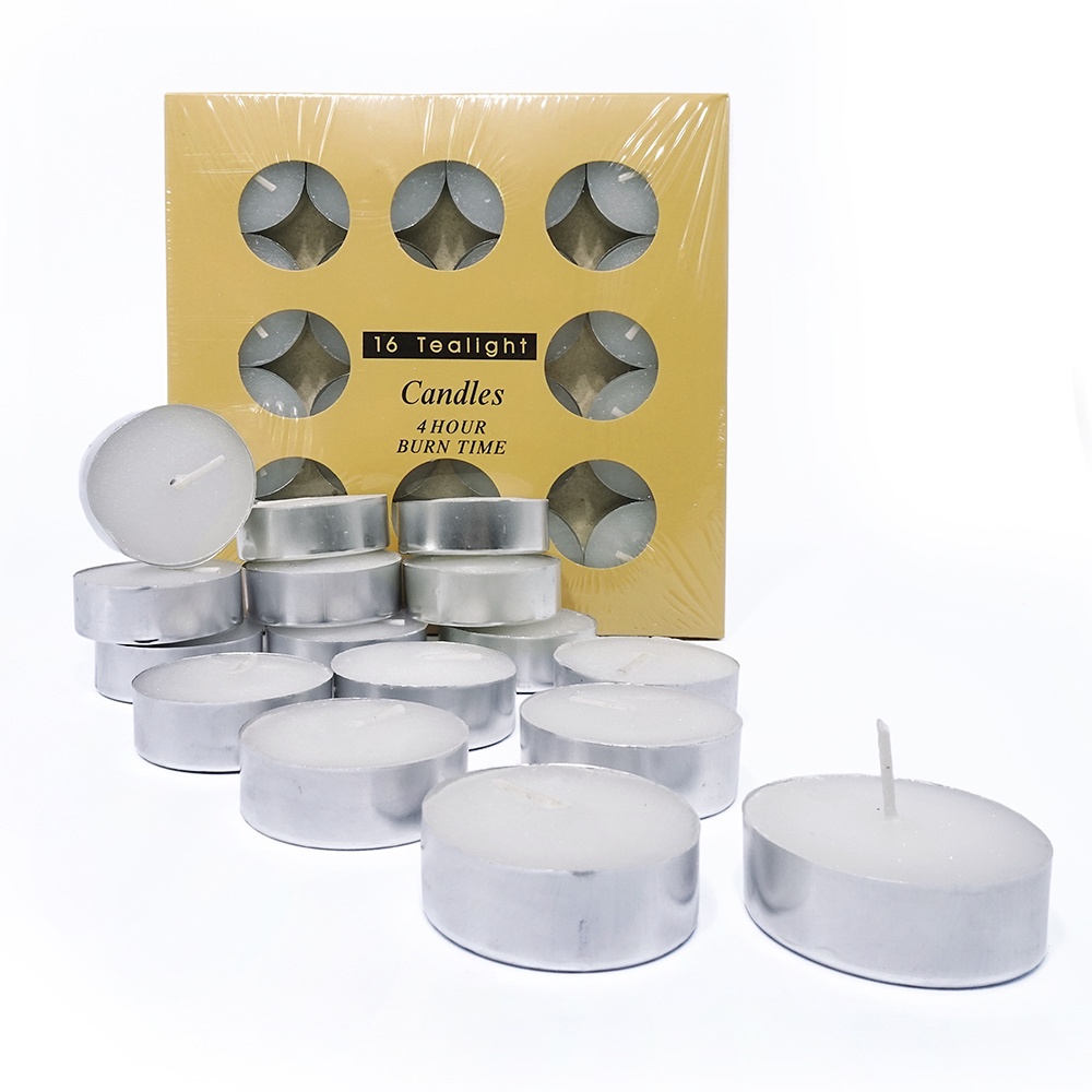 16 PCS Unscented Tealight Candle Aromatherapy (W01416) Shopee Malaysia