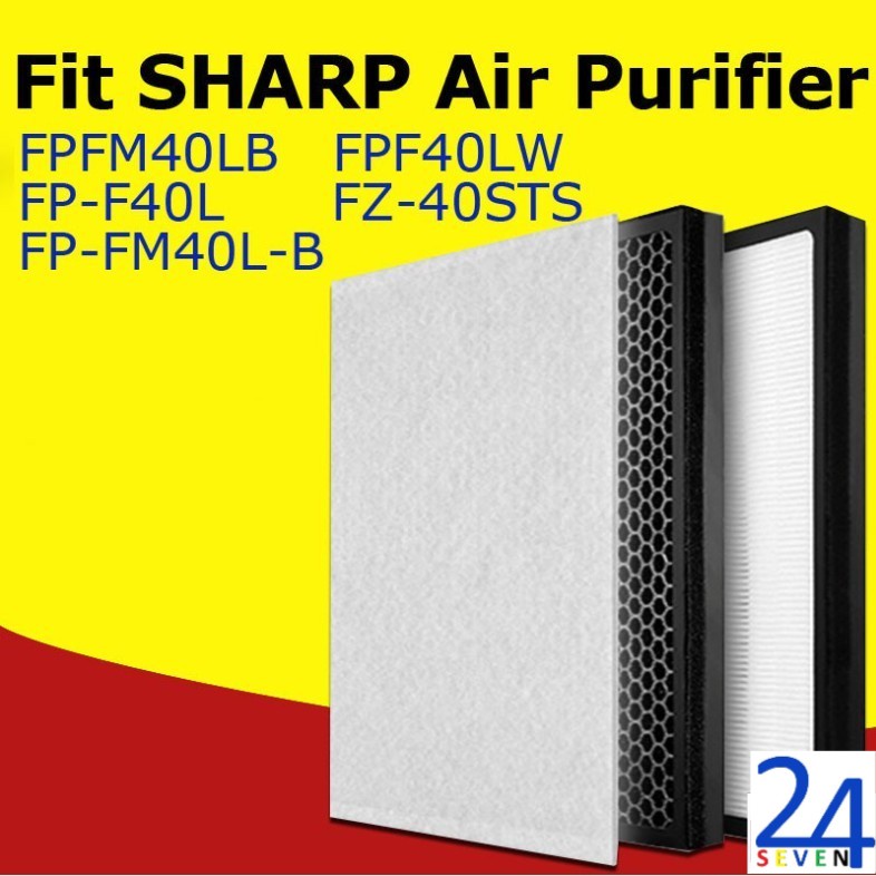 Replacement Sharp FZF40SFE Air Purifier HEPA & DEODORIZING Filter FP