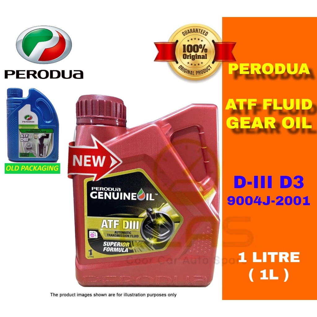 100 Perodua ATF 1Litre DIII D3 AUTO TRANSMISSION FLUID Gear Oil Viva
