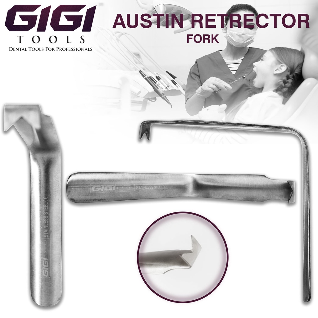 Dental Austin Cheek Retractor Fork Stainless Steel Oral Dental Surgery Retractor Shopee Malaysia