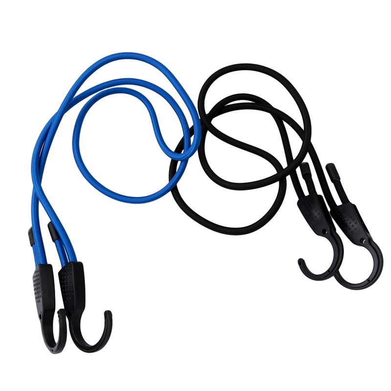 Stretch Elastic Adjustable Bungee Cords Hooks Bikes Rope Tie Luggage