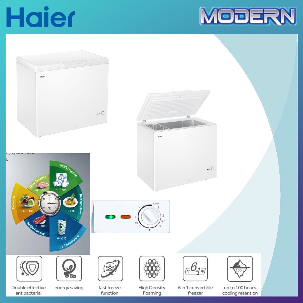 Haier Chest Freezer 142 Liter BD188HMC Shopee Malaysia