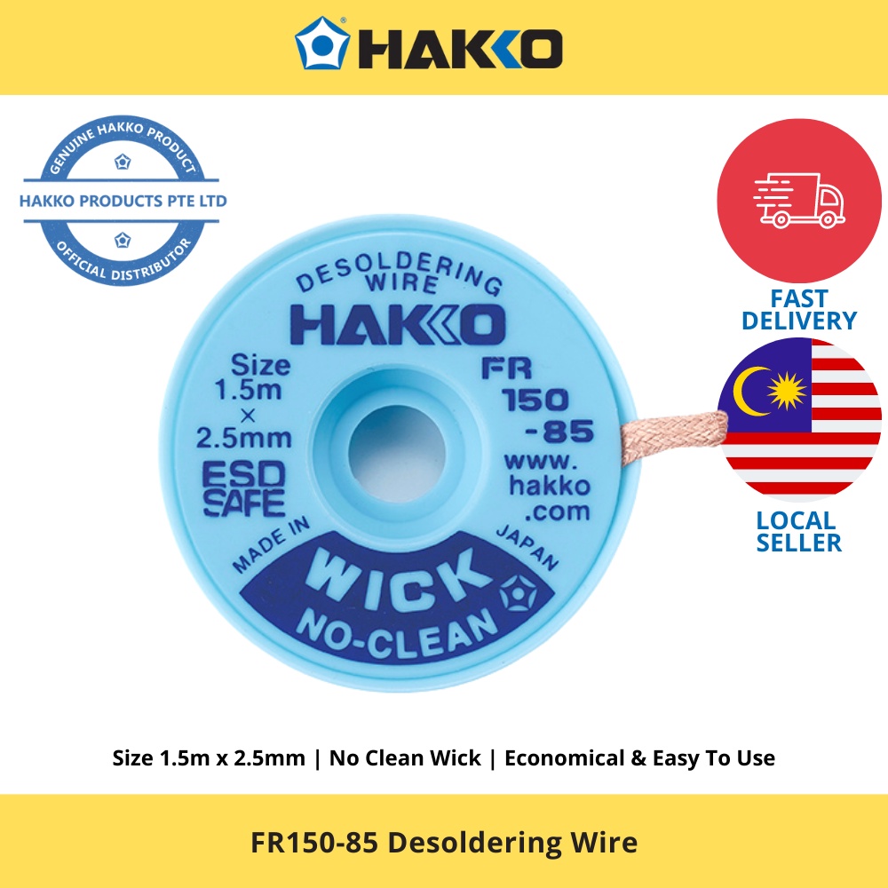 HAKKO FR15085 Desoldering Wire Hakko Products Desolder No Clean Wick