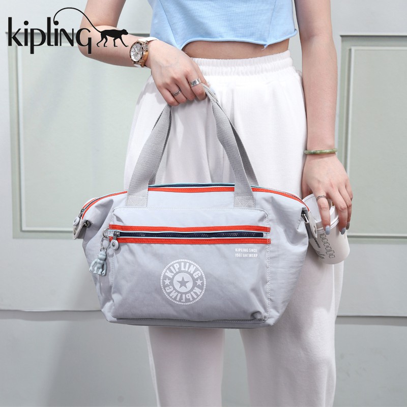 Kipling Shoulder Bag Solid Color Handbag Large Size Waterproof Fabric Compartment Can Put A Lot