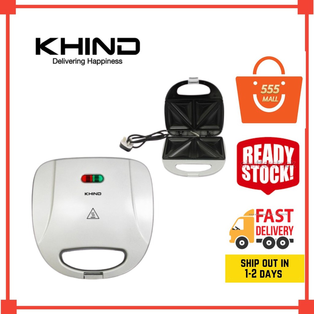 Khind Sandwich Toaster With BuiltIn Safety Thermal Fuse KHIST810 I