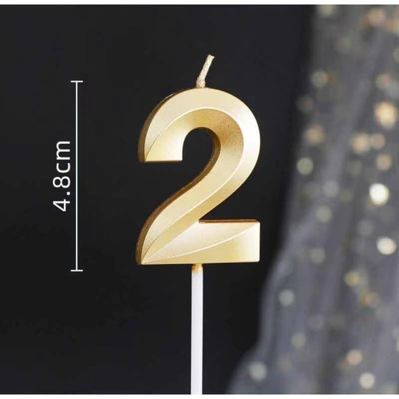 [READY STOCK]Number Candle 7.5cm Cake Happy Birthday Dessert Table