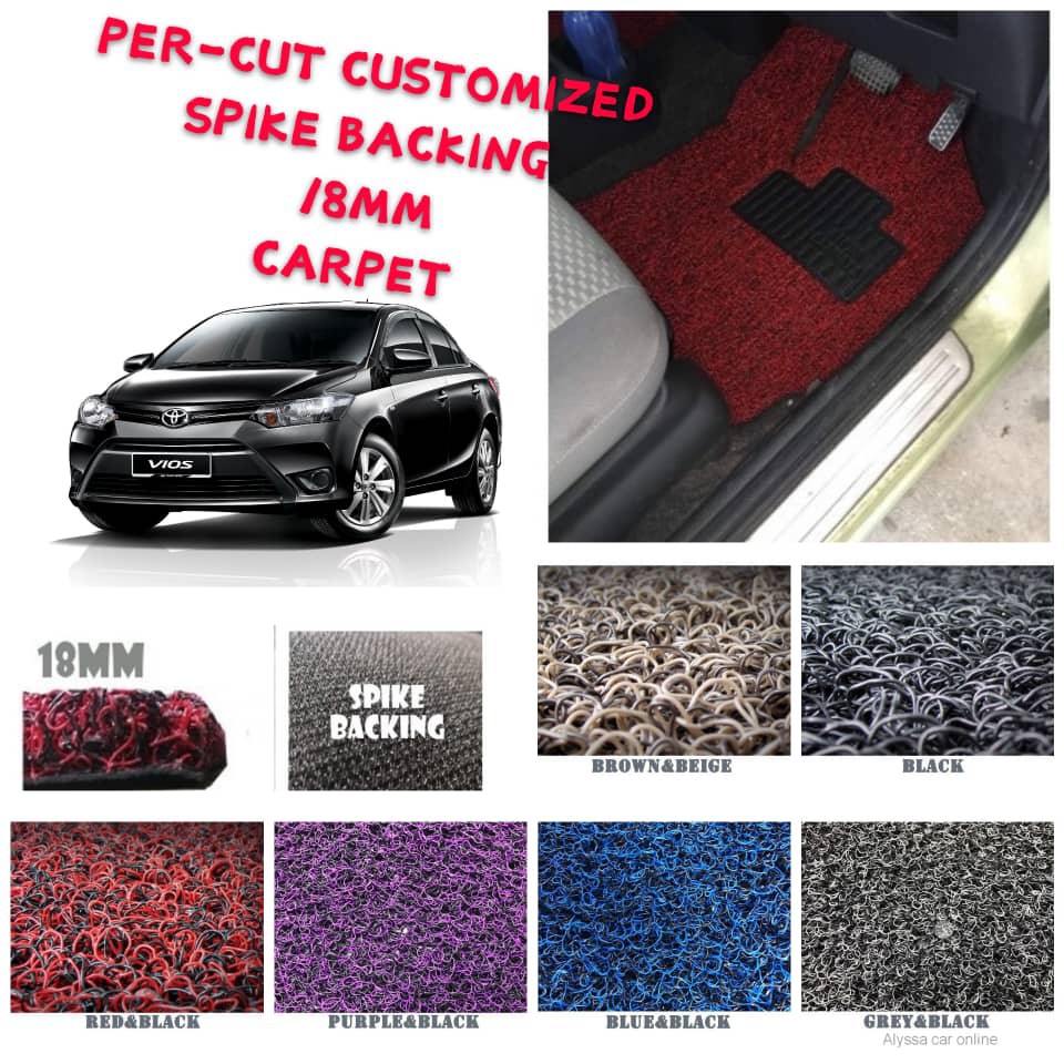 TOYOTA VIOS 2013 2018 PERCUT MAGIC 18MM +/ VELCRO CARPET/FLOOR MAT