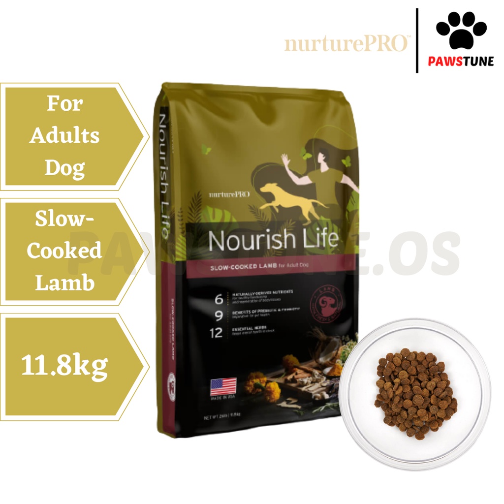 Nurture Pro Nourish Life Slowcooked Lamb 11.8kg (Kibbles For Adults