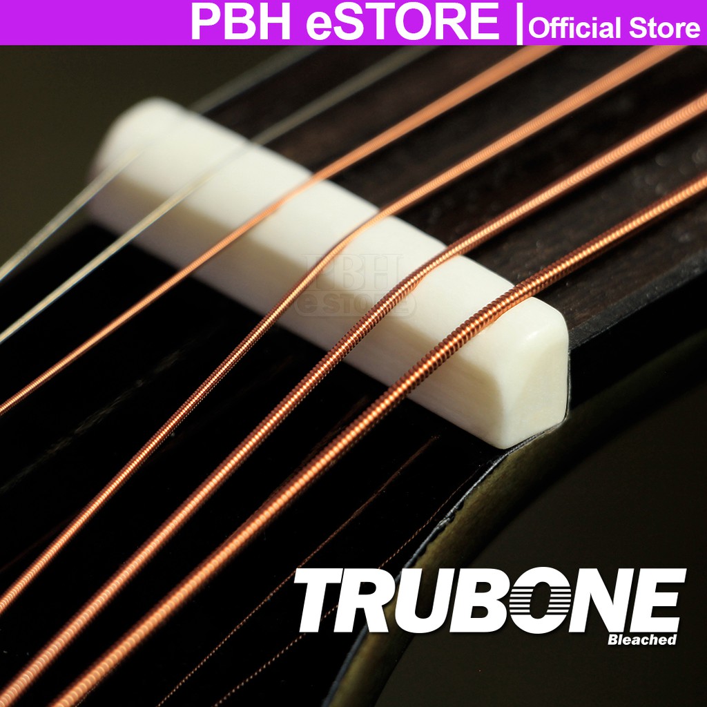 Acoustic Guitar TRUBONE A430 Water Buffalo Bleached Slotted Guitar Bone