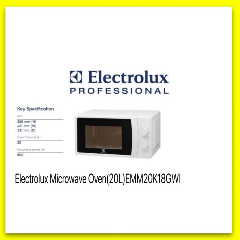 Electrolux Microwave Oven(20L)EMM20K18GWI Shopee Malaysia