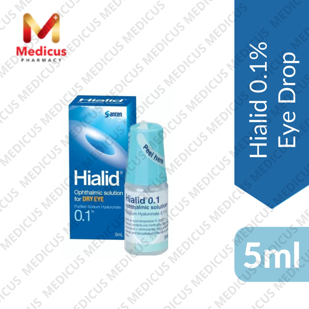 [NEW PACKAGING] Hialid 0.1 Eye Drop 5ml (Exp 10/2024) Shopee Malaysia