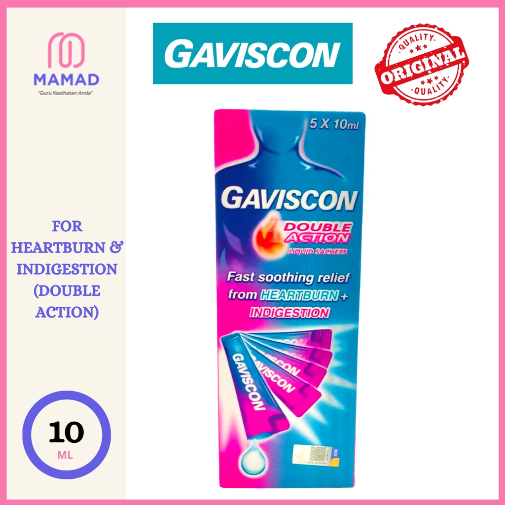 Gaviscon Liquid Sachet 5x10ml (Double Action) Shopee Malaysia