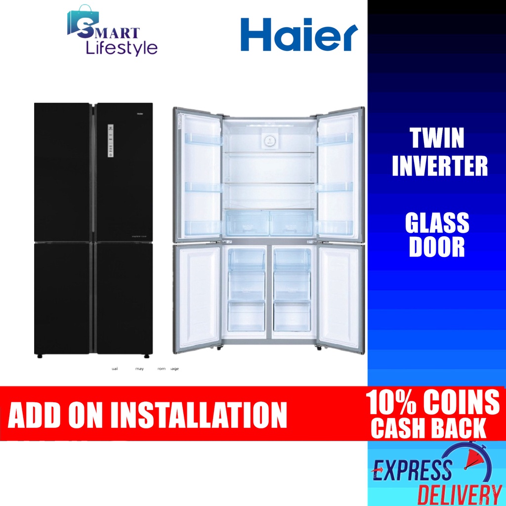 [FREE SHIPPING] Haier 4 Door Glass Series Refridgerator HRFIG525AM (GB