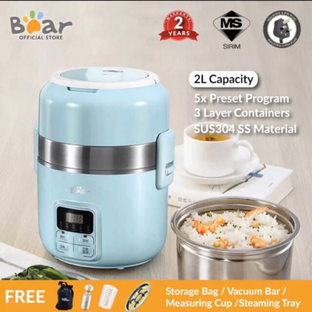 Bear Electrical Lunch Box DFHB20J1 2L Shopee Malaysia