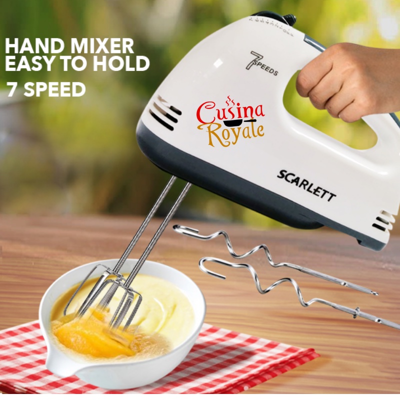 SCARLETT Super Hand Mixer Electric Food Mixer Handheld Egg Beater