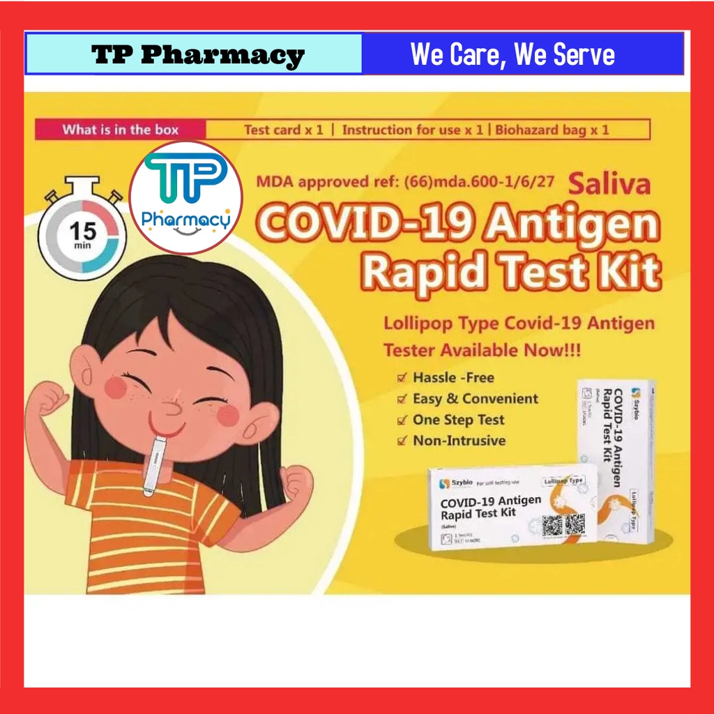 (ready stock fast ship) SZYBIO Lollipop covid 19 Test Kit (High