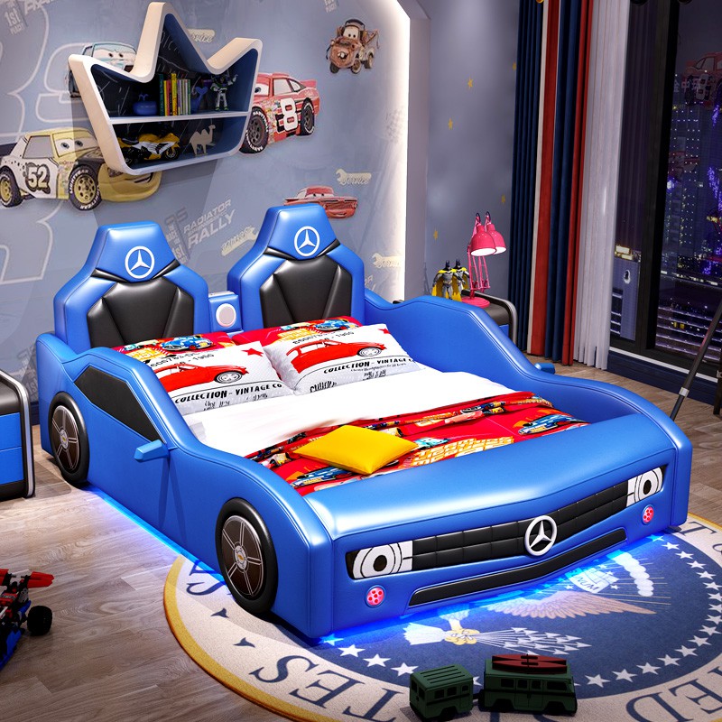 Children's bed boy car bed small bed single bed cartoon sports car bed