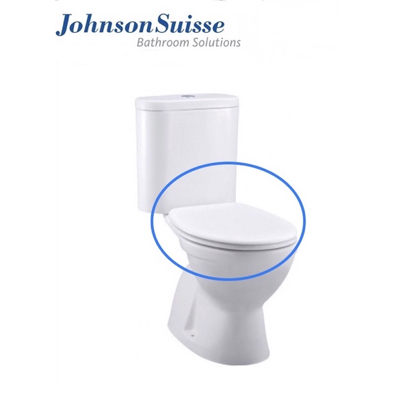 Original Johnson Suisse Luton Heavy Duty Toilet Seat Cover (White