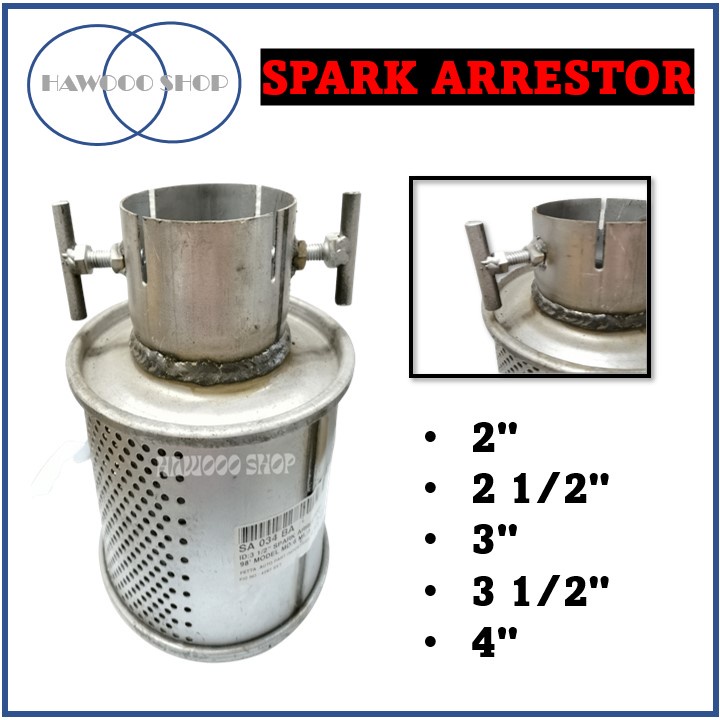 Spark Arrestor for Car Exhaust/Truck 2" & 2 1/2" & 3" & 3 1/2" & 4" & 4