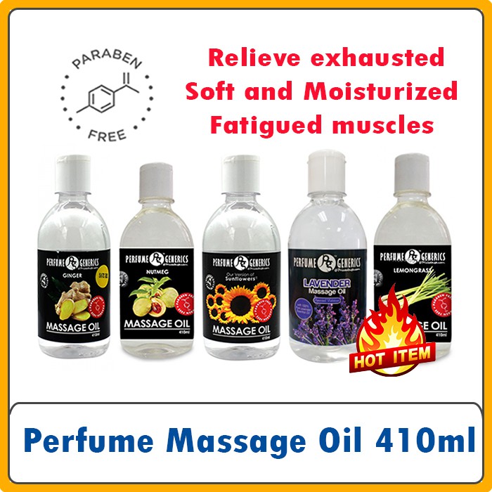 Perfume Generics Massage Oil 410ML Ginger, Sunflower, Lavender, Goat