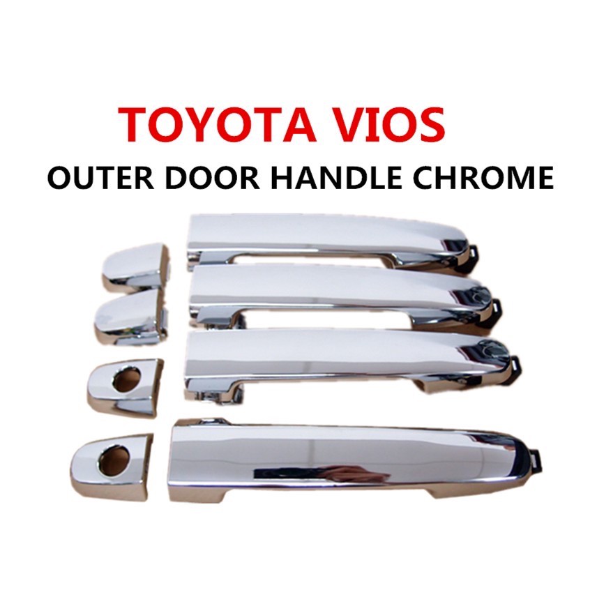 Toyota Vios Door Handle Chrome (1set 4pcs) Shopee Malaysia