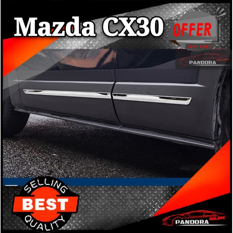 Mazda CX30 CX30 Side Door Molding Cover Trim Door Protector Chrome