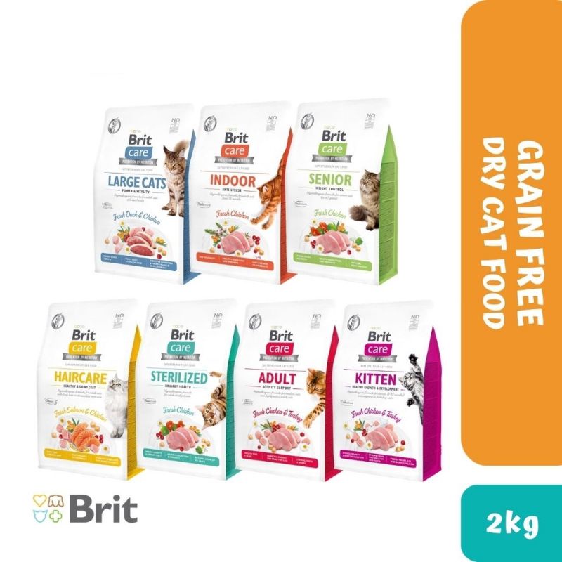 Brit Care Grain Free Super Premium Cat Food 2KG Shopee Malaysia