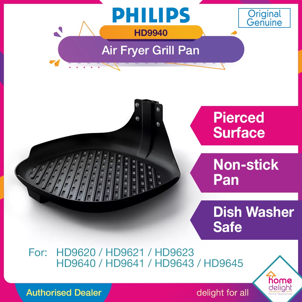 [FREE SHIPPING] Philips HD9940 /00 Air Fryer Grill Pan For HD9620