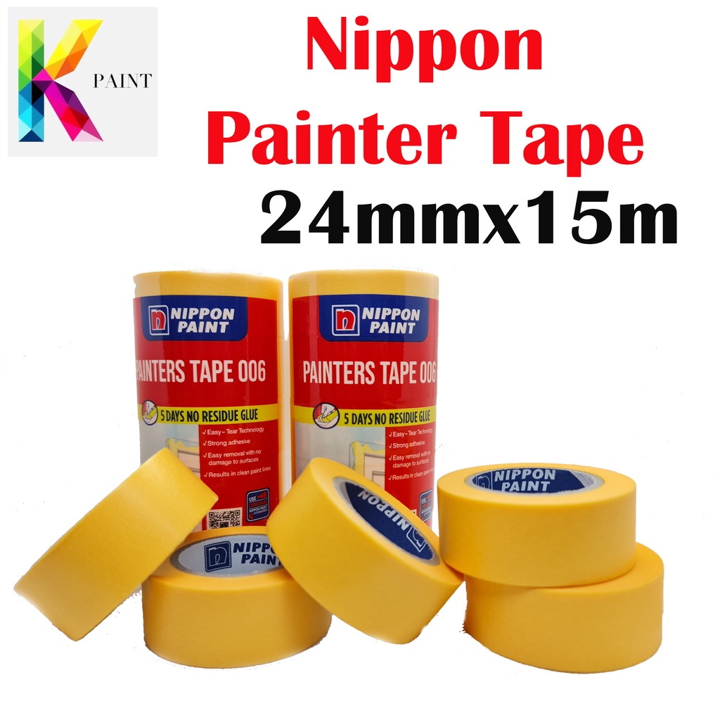 [100 ORIGINAL] Nippon Paint Washi Painter Tape 15M ( NIPPON ORANGE