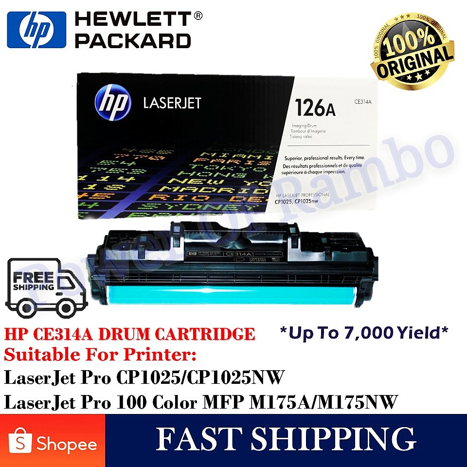 HP CE314A (126A) Drum (7K pgs) [GENUINE] /LaserJet Imaging Drum Pro