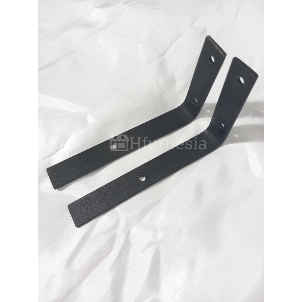 KAYU SIKU Elbow Iron Wall Shelf Minimalist, Iron Shelf Support The