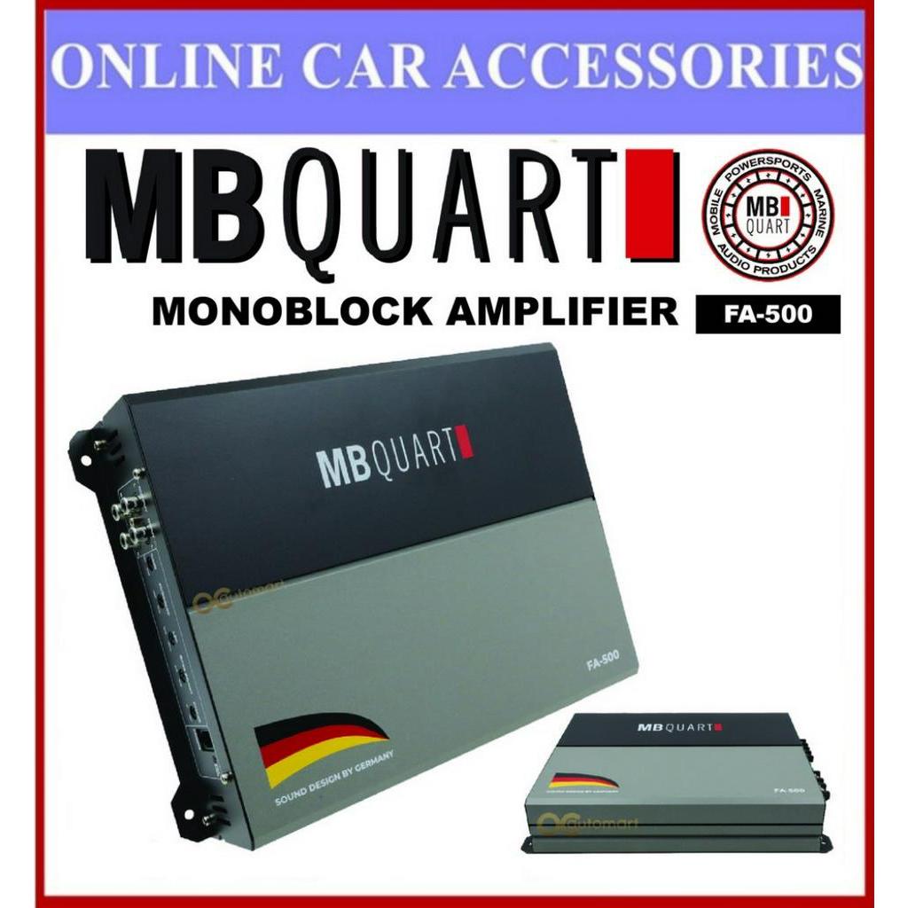 MB Quart Mono Block Woofer Amplifier FA500 Car Power Amp Monoblock