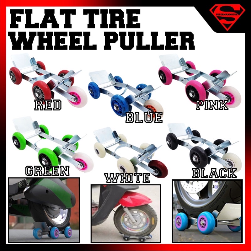 Emergency Roller Lifter Flat Tire Wheel Puller Penarik Roda Tayar