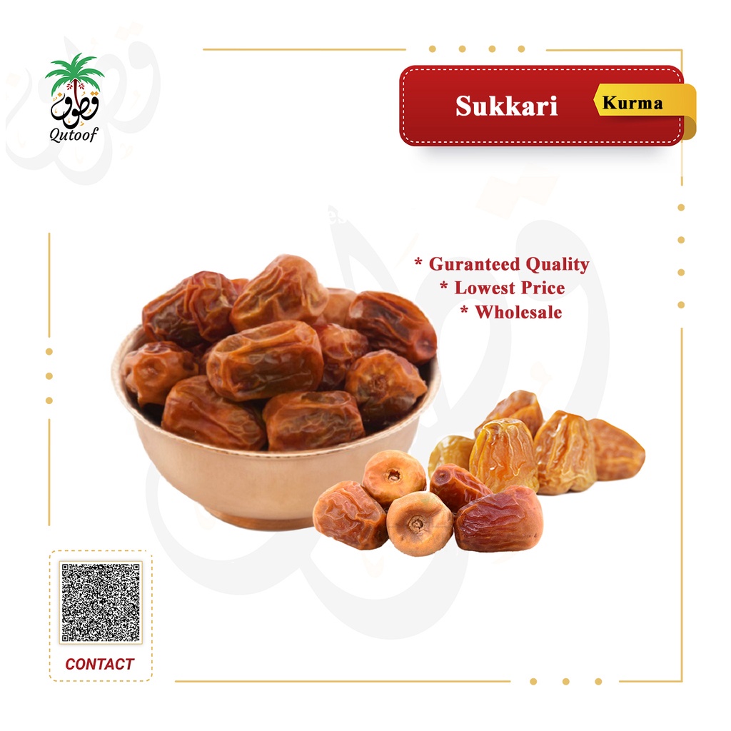 Qutoof Kurma/Date Sukkari Ratteb/Muftal (Dry) 3KG!! PROMOSI NEW STOCK!! Shopee Malaysia