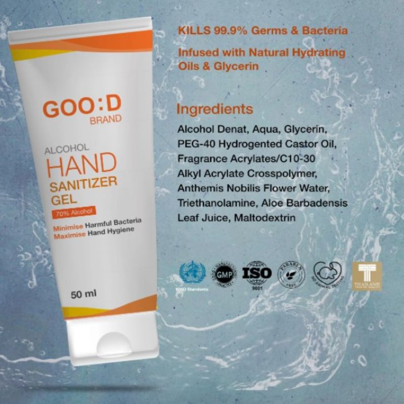 GOOD BRAND Instant Hand Sanitizer Sanitiser Antibacterial Virus Germs