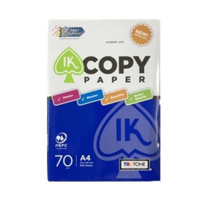 IK Copy A4 Paper 70gsm (100 sheets/pack) Shopee Malaysia